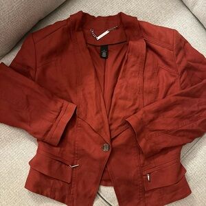 White House Black Market Deep Rust Blazer
